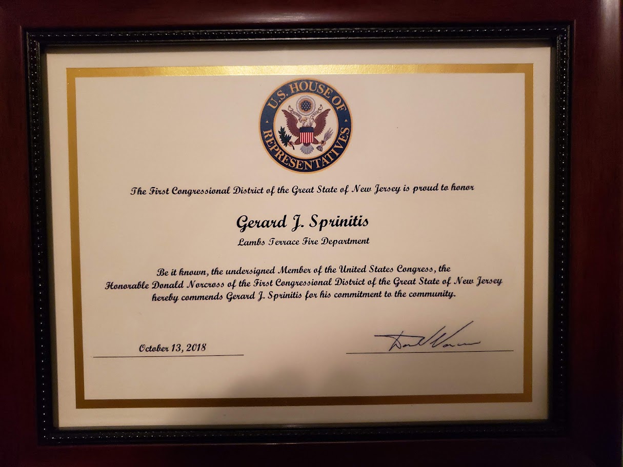 2018 U.S. House of Representatives recognition for commitment to the community