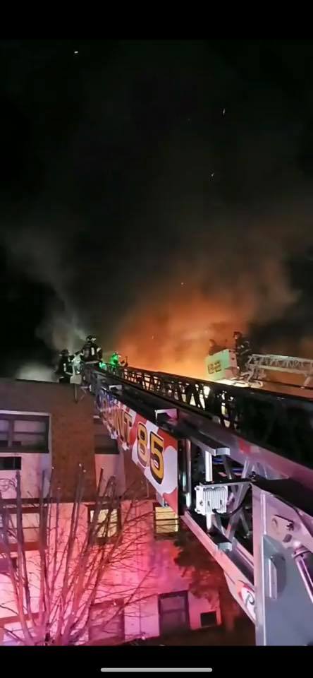 Fire-ground aerial operations at night